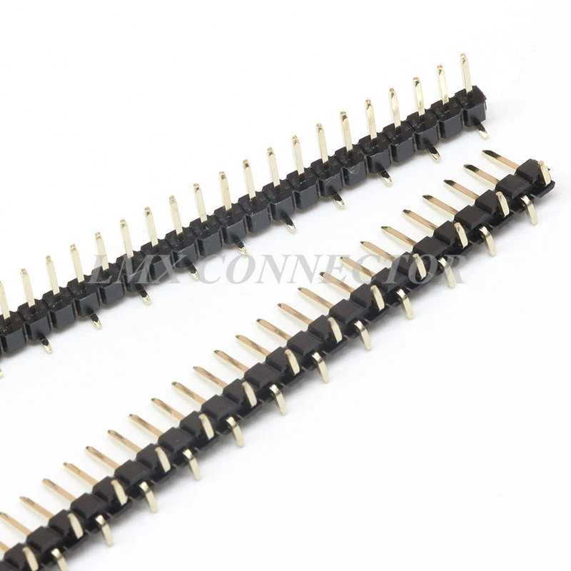 

20PCS 2.54mm Male Pin Header Connector 1x40P Single Row SMT SMD Copper Gold Plated