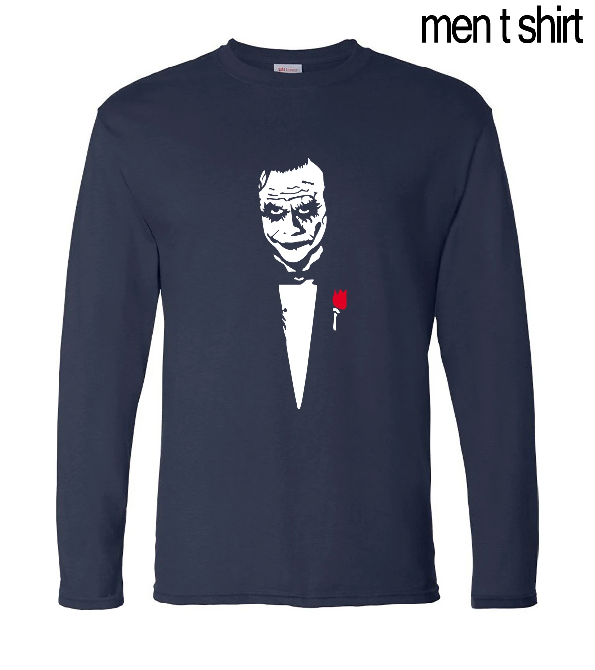

Batman Joker Heath Ledger Why So Serious Print Cool T-Shirts Men 2019 Autumn 100% Cotton High Quality Long Sleeve Men's T Shirt