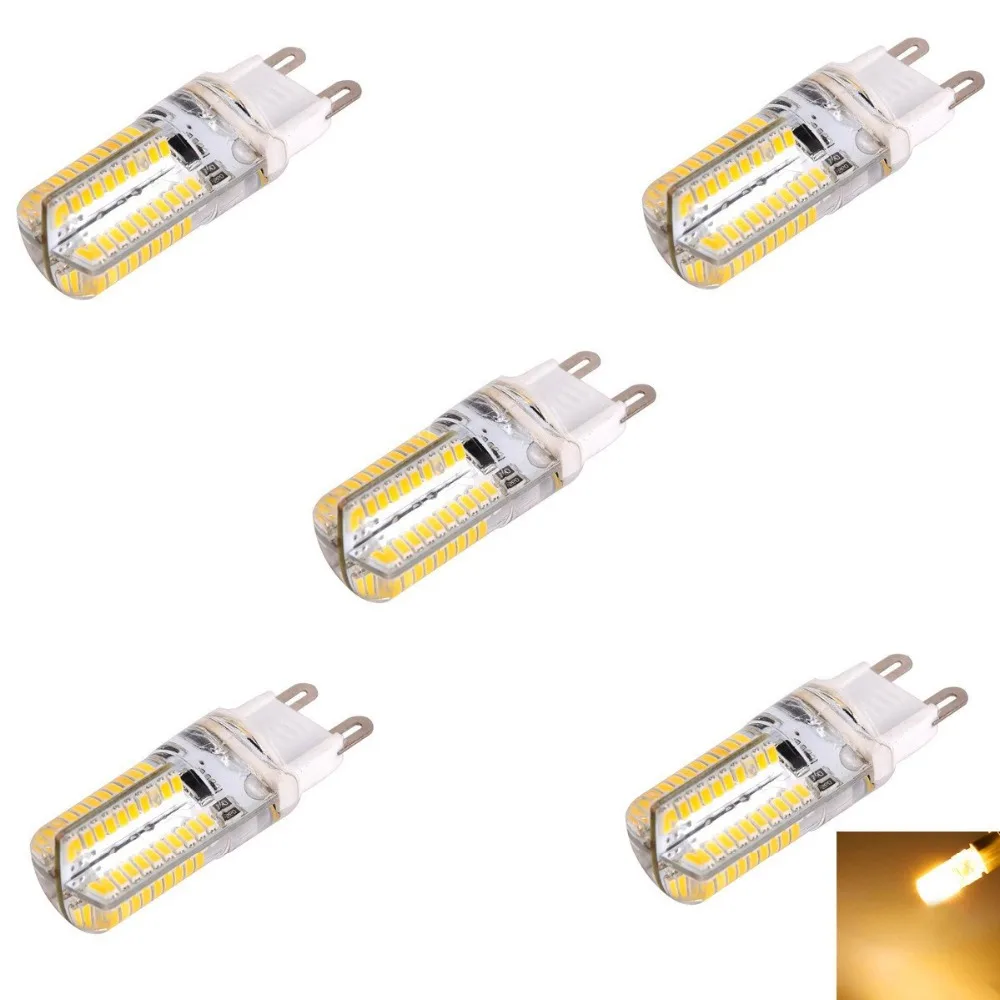 HRSOD 5 шт. G9 SMD 3014 8 W 960LM затемнения светодиодный лампочка-груша белый/теплый белый/холодный белый свет светодиодный Кукуруза лампы(AC200-240V