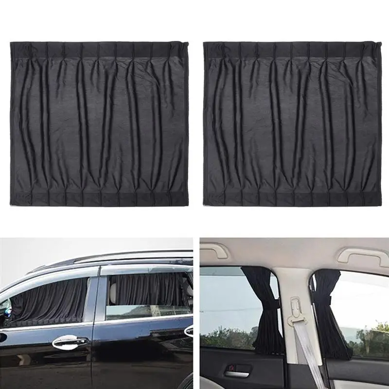 2pcs Auto Side Window Protector UV Protection Curtain Car Slidable Window Shield on Aliexpress