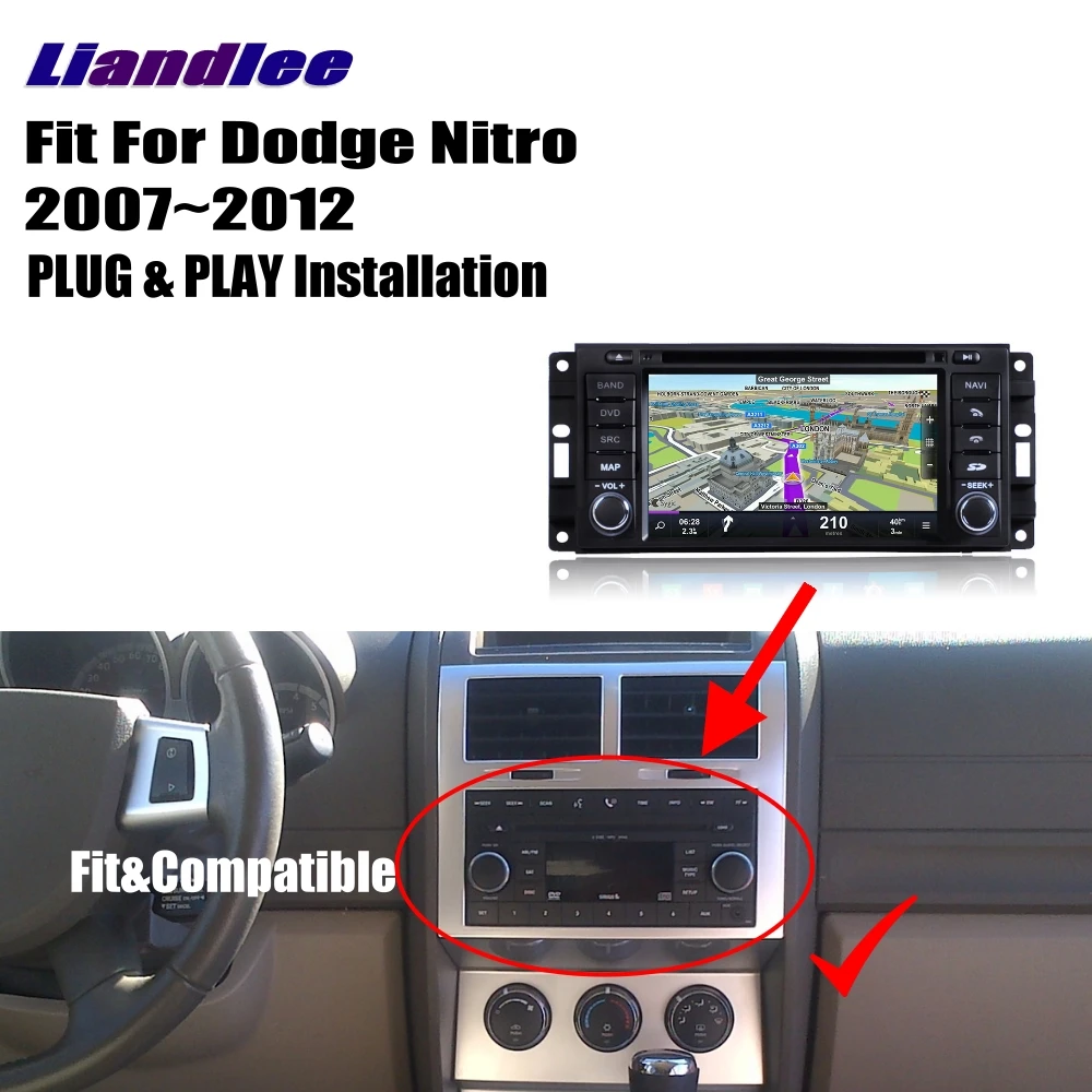 Liandlee Для Dodge Nitro 2007~ 2012 Android автомобильный Радио CD dvd-плеер gps Navi навигационные карты камера OBD ТВ экран мультимедиа