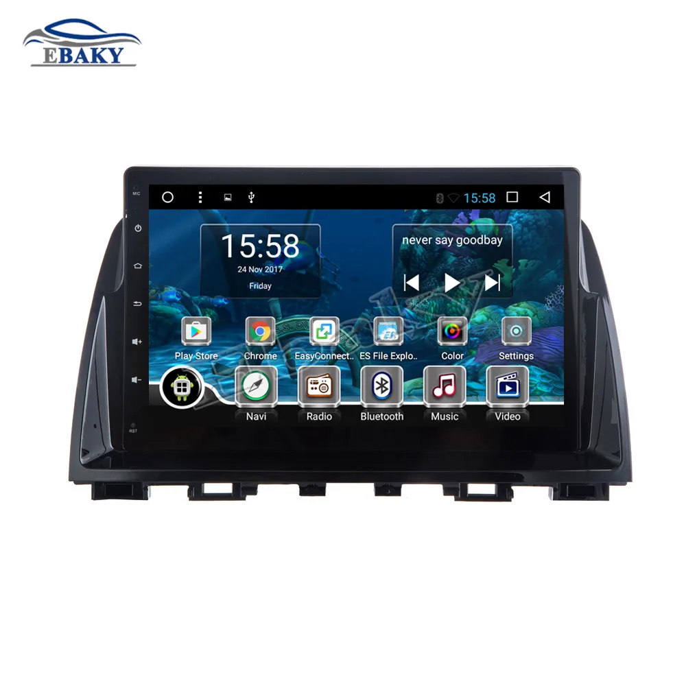 Excellent NaviTopia 9inch 1GB/2GB RAM Quad Core/Octa Core Android 7.1/8.1 Car DVD Radio for Mazda 6 ATENZA 2014 2015 2016 GPS/wifi/map 2
