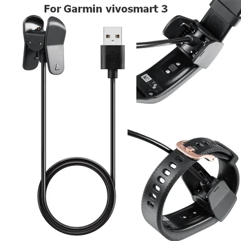 

USB Charger For Garmin Vivosmart 3 Band Strap Pawaca Charging Data Sync Cradle Clip Charging Dock For Garmin Vivosmart3 Cable