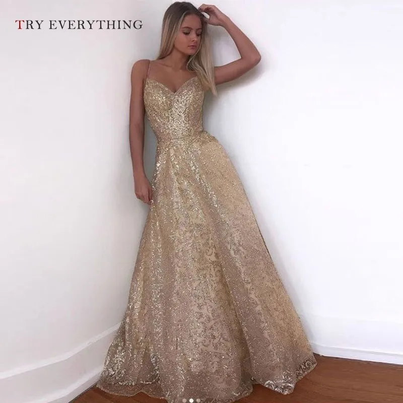 

Gold Sequin Dress Women Summer 2019 New Strap Backless Sexy Party Dresses Ladies Hollow Out A Line Tunic Long Dress For Women