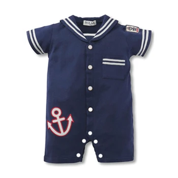 

Baby Rompers Summer Baby Boy Clothes Newborn Baby Clothes Navy Style Baby Girl Clothes Roupas Bebe Infant Jumpsuits Kids Clothes