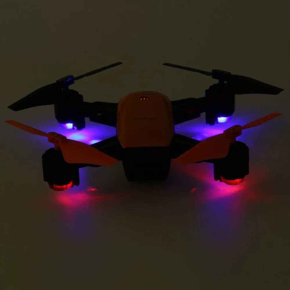 Le-idea IDEA7 2,4G Cámara RC Drone Quadcopter plegable con 720 P gran angular Wifi GPS altura de retención una tecla sin cabeza