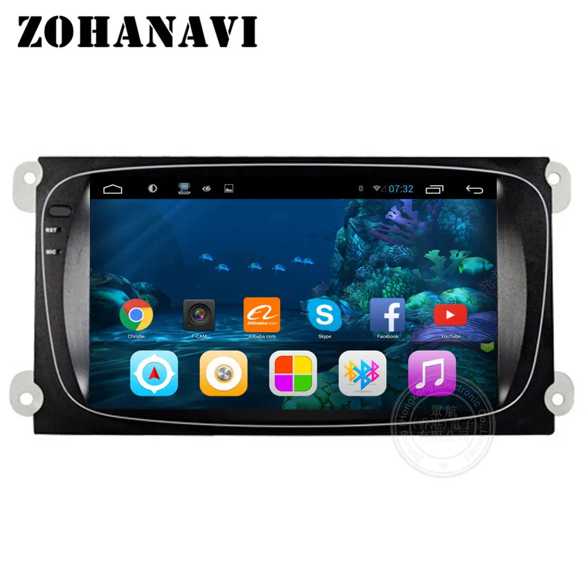 RAM2GB OctaCore 8 ядерный Android Автомобильный gps навигатор для Ford Mondeo 4 Focus 2 2010 2008 2007 2004-2011 Радио Навигация dvd-плеер