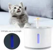 2.4L Automatic Pet Cat Water Fountain with LED Electric USB Dog Cat Pet Mute Drinker Feeder Bowl Pet Drinking Fountain Dispenser