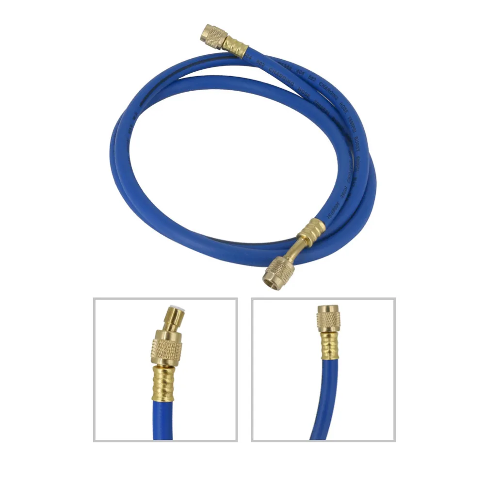 US $23.99 150cm Car Refrigeration Charging Hoses Air Condition Fluoride Pipe Refrigerant Filling Pipe Refrigerators Repair Tool For Dy517