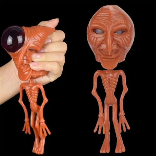 1pc Halloween Alien Squeezing Spoof Toys Alien Eyeballs To Burst Doll Vent Extrusion Toys Gadgets Anti-stress Latex Trick Gift 6
