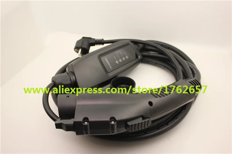  Sae j1772 EVSE input Duosida level 2 ev charger portable 16A schuko plug 5M Type 1 electric car Cha