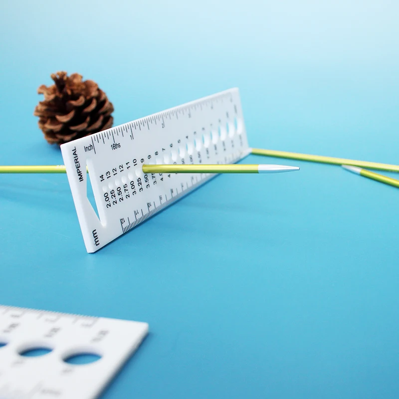 1 шт. вязальная игла маркер размера пластиковая линейка|knitting gauge|size markerknitting ruler |
