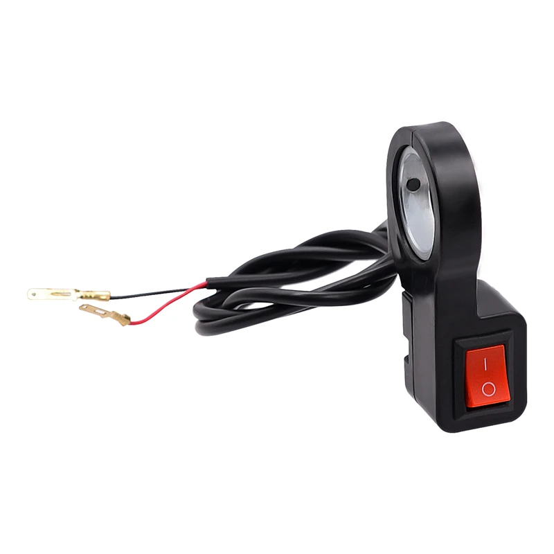 

New Motorcycle Switch LED Light Switch Waterproof Switch Electric Car Modification Switch Rearview Mirror Fixed Harness Button