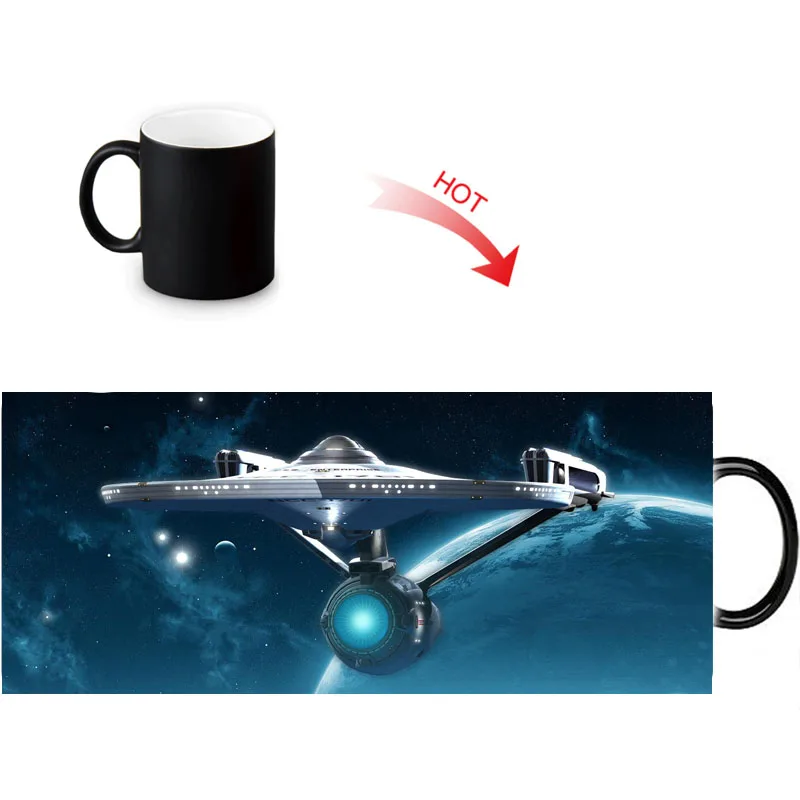 

Custom Photo Heat Sensitive Magic Ceramic Mugs 12oz Color Changing Morph Mug Star Trek Coffee Milk Cup Personalized Gift