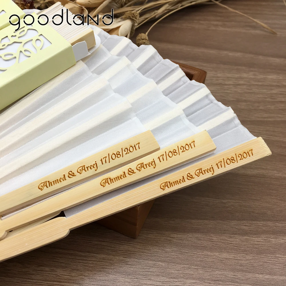  Hot Sale Free Shipping 10pcs/lot Personalized /Customized Printing Text 21cm Bamboo Spun Silk Hand  - 32761084988