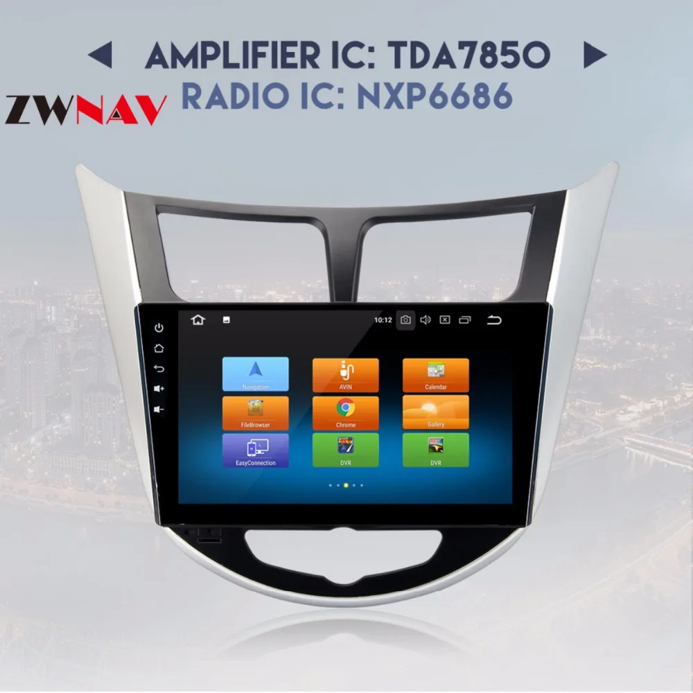 Best 9 Inch Octa Core Android 8.0 Car Player GPS Navi For Hyundai Verna I25 2011-2017 No DVD Multimedia Stereo Car Radio Headunit 4