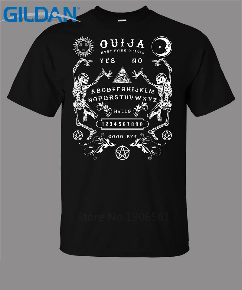 

Design T Shirt O-Neck Men Short Sleeve Best Friend Ouija Board Skeletons Shirts