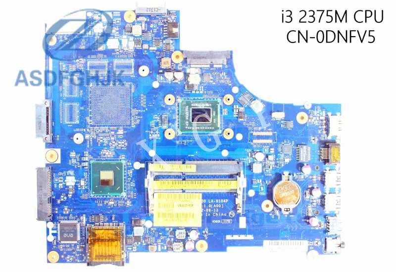 

Laptop Motherboard LA-9104 for Dell for Inspiron 3458 Motherboard YNW6D 0YNW6D CN-0YNW6D i5-4210U DDR3 Integration 100% Test OK