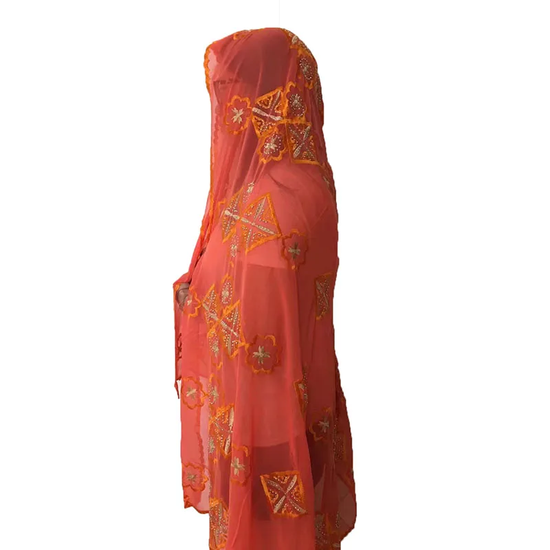 Африканские женские шарфы, шифоновый длинный шарф для Шали Обертывания BM374
