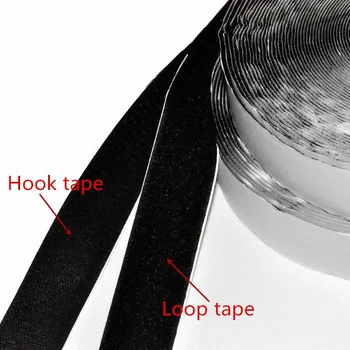 

Free Shipping 3cmx10m 2 Rolls strong Hot Self-Adhesive magic tape adhesive hook and loop glue