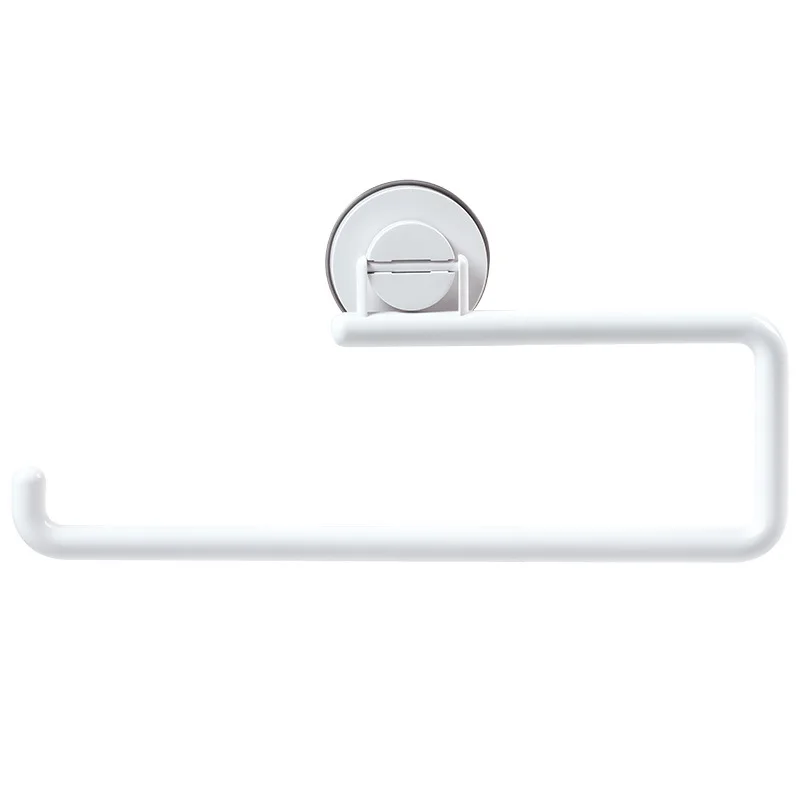 

Kitchen Paper Towel Holder Free Punching Suction cup Roll Holder Refrigerator Shelf Toilet Decoration