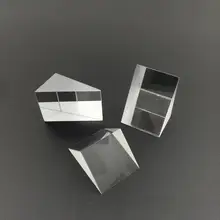 Prismas triangulares de cristal óptico de 10mm x 10mm x 10mm, prisceles de ángulo recto, lentes ópticas K9, Material de vidrio, instrumento de prueba #15
