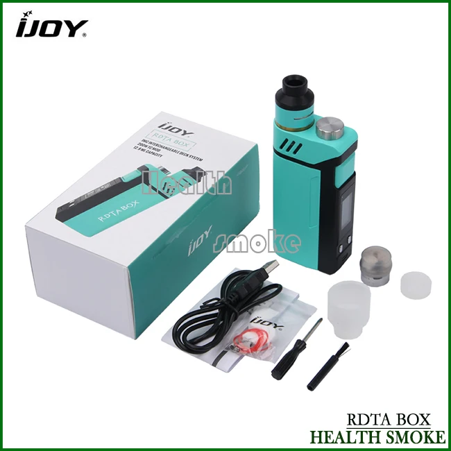 

Original IJOY RDTA Box Kit 200W TC/VW Box Mod Vape with 12.8ml Tank Electronic Cigarette with IMC Interchangeable Building Deck