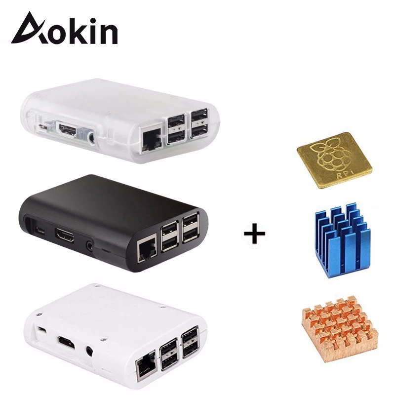 Aokin для Raspberry PI 3 Model B чехол Корпус из АБС-пластика Пластик коробка для Raspberry PI 2 Модель B и Модель B + высокое качество