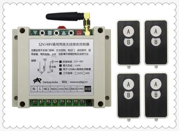 

DC12V 24V 36V 48V 10A 2CH RF Wireless Remote Control Switch System 4 transmitter and 1 receiver universal gate remote control