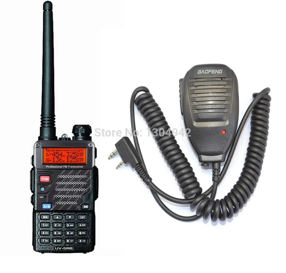 BAOFENG UV-5RB VHF/UHF Двухдиапазонная рация ham + динамик BaoFeng микрофон удобный охотничий