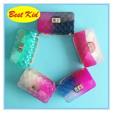 DHL! BestKid стильные сумки на плечо для детей девочка желе кошелек малышей мини-сумки женщина маленькая сумка SMT058D