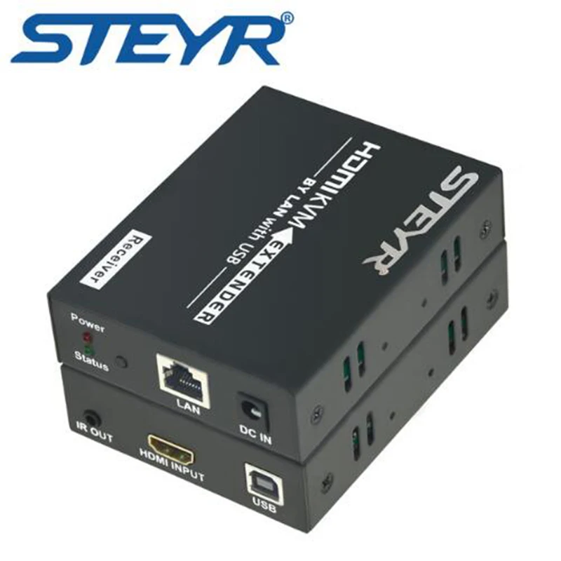 

395ft HDMI USB KVM Extender 120m Over Single CAT5e/6 Ethernet IR Extender Splitter Support 1080P HDCP,Keyboard Mouse