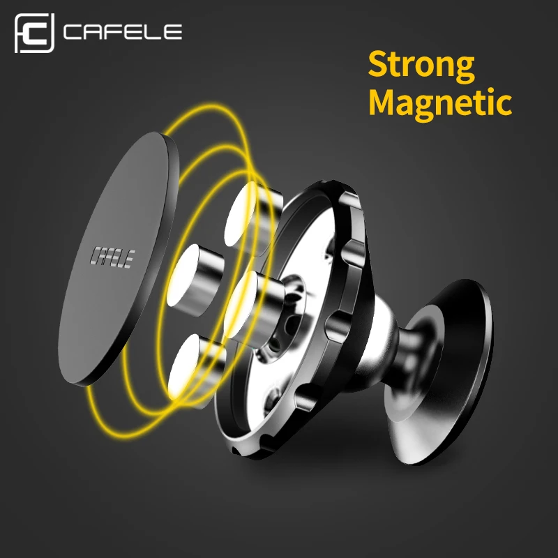 CAFELE Универсальный магнитный автомобильный держатель для телефона, вращение на 360 градусов, держатель для телефона на вентиляционное отверстие для iPhone X, samsung S10, автомобильный держатель для телефона с gps
