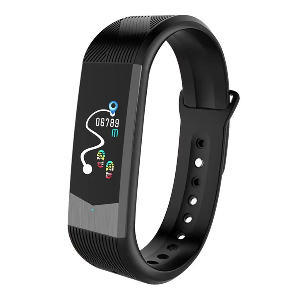 

LinTimes 0.96 Inch IPS Color Screen Smart Watch Blood Pressure Heart Rate Monitor Sports Fitness Tracker