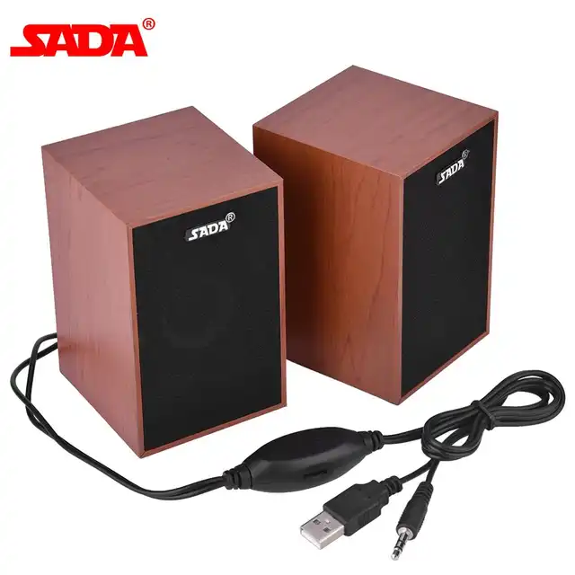 V 160 Bookshelf Speaker Usb 3 5mm Wired Mini Computer Speakers