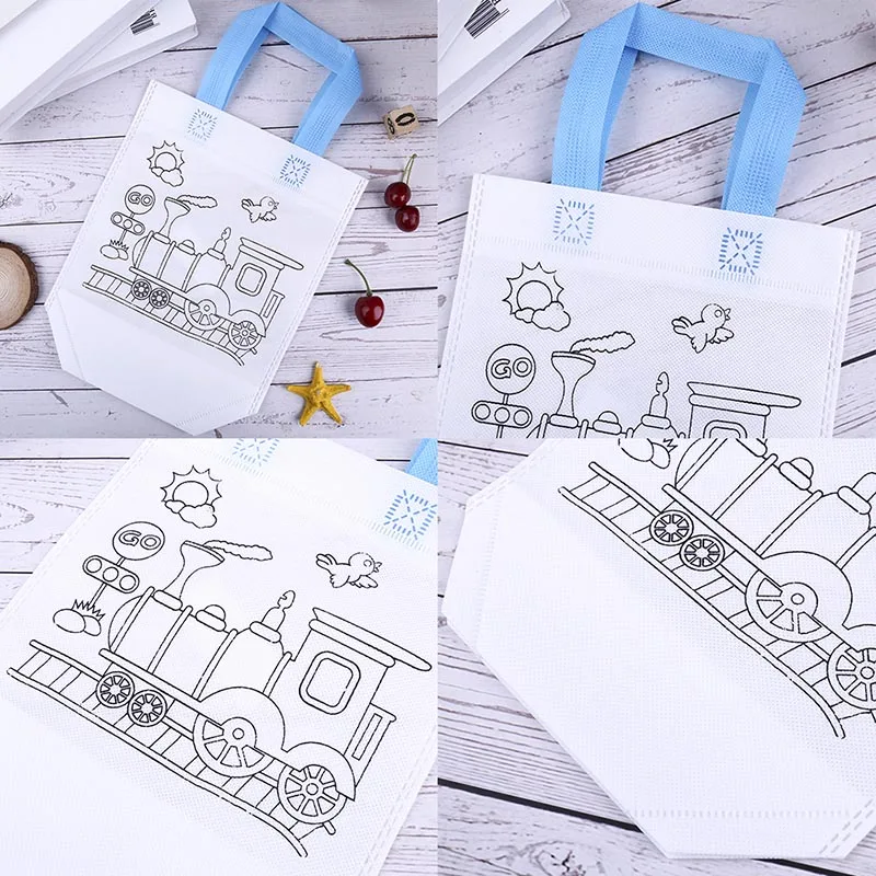 1 шт. для детей, рисунок «сделай сам», цветная сумка, Детские Обучающие инструменты с безопасной фломастеры для детских подарков