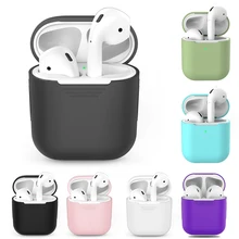 ТПУ силиконовый Bluetooth беспроводной чехол для наушников для AirPods 1 защитный чехол Аксессуары для Apple AirPods 2-й зарядной коробки