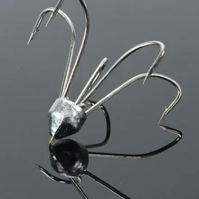 Год 5 шт./лот рыболовный крючок из высокоуглеродистой Сталь Пятиместный Крючки рыболовные снасти черный Цвет рыболовные снасти