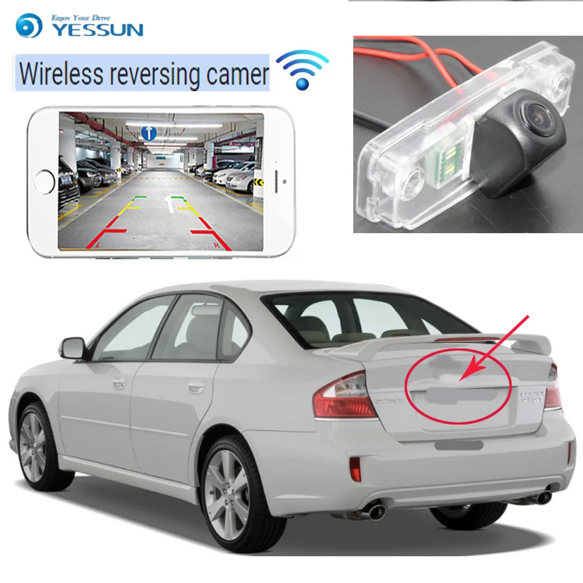 2  wireless Car camera For Subaru Legacy Liberty Sedan 2003-2009 Car CCD Night Vision Backup Rear View Camera Waterproof