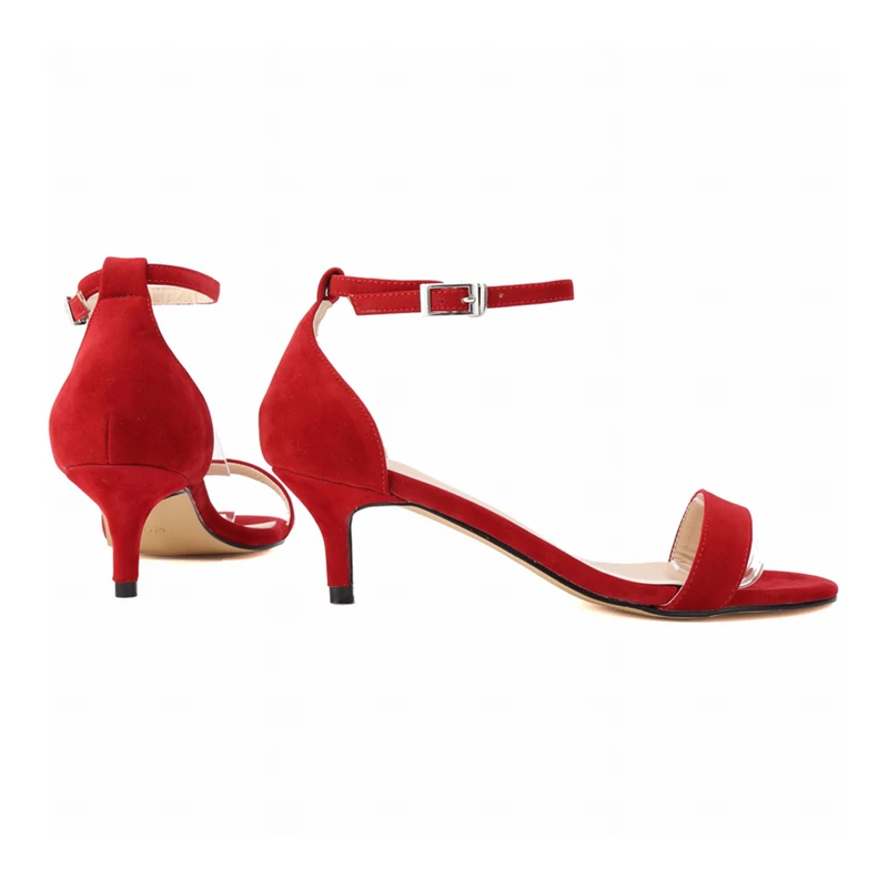 Новинка; красные, синие удобные женские сандалии; модная женская обувь; Босоножки с открытым носком на высоком каблуке с одним ремешком; большие размеры 35-42; NLK-C0033