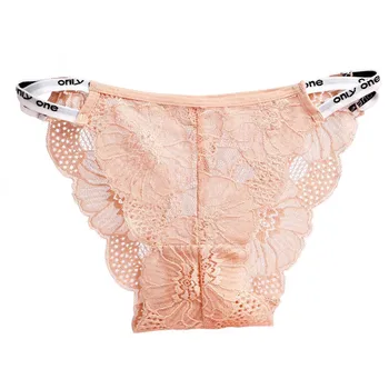 

Women Lace Wicking Cloth(Bottom Of Panties) Panties Color Hollow Out Low Waist Soft Cotton Briefs Panties High Stretch Panties