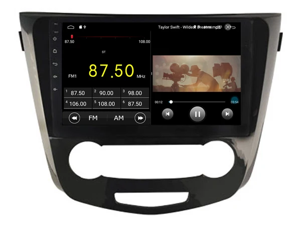 Excellent Deluxe Edition Car Android 9.0 Player for Nissan Qashqai 2013 2016 Car Tablets 4G Lite sim card Bluetooth GPS Radio Head Unit 5