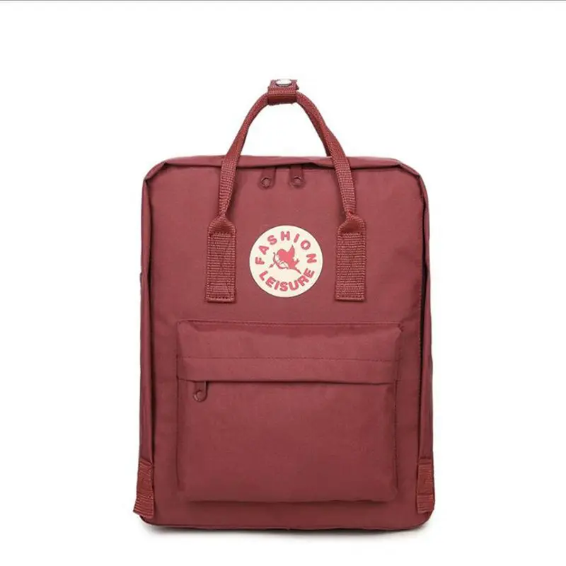 2017 The nes Fashion High Quality Waterproof Double Zipper Black Solid Kanken Backpack Classic Women font
