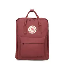 2017 The nes Fashion High Quality Waterproof Double Zipper Black Solid Kanken Backpack Classic Women School Bags For Teenage Gir
