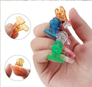 5pcs Nail Tips Clip Finger Extension Quick Building Mold Tips Nail Dual Forms Nail Art Tool 4 Colors