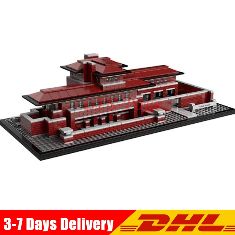 

IN STOCK LEPIN 17007 2326Pcs Architecture Series The Robie House Set Building Blocks Bricks Toys Model Compatible Legoed 21010