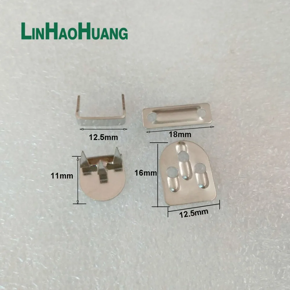 4 части крючки для брюк металлические латунные пуговицы никель/черный никель цвет 2015062302