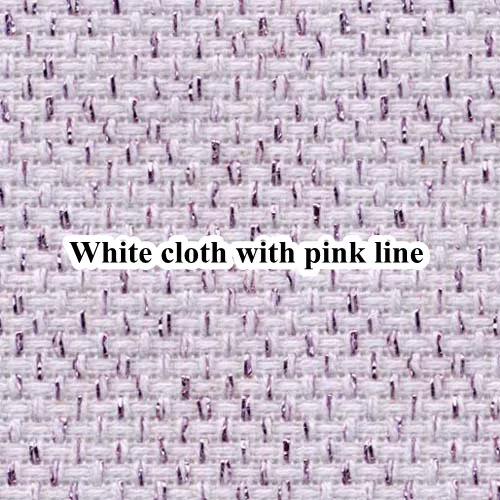 30X30CM 14ct white cloth silver line gold line blue pink cross stitch fabric brilliant pearl canvas DIY handmade needlework