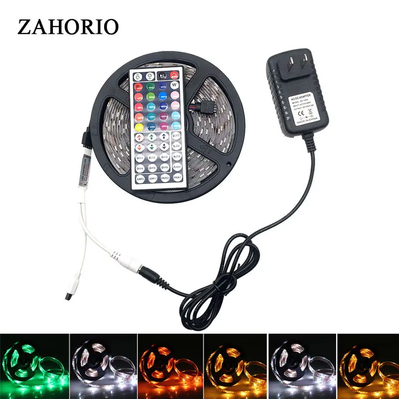 SMD5050 RGB led strip light with Bluetooth controller or 44key full set for kitchen/living room/garden/car decoratiom | Освещение