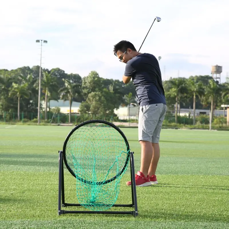 2018 New Portable Golf Chipping Pitching Practice Net Golf Training Aid